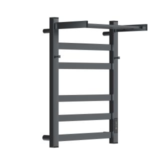 Полотенцесушитель электрический APEXTERMO Terra TR11164GF 600x400 с крючками и полкой графит металлик